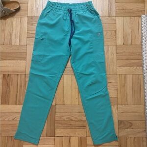 Figs Surgical Green High Waisted Tall Skinny Scrub Pants